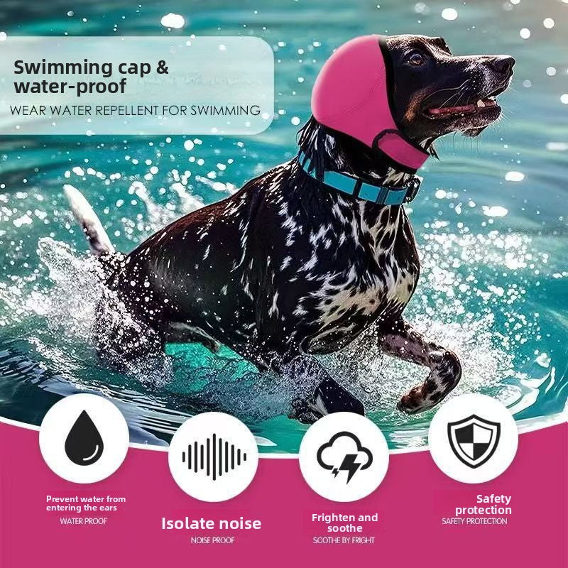 Capucha con orejeras ajustables y cómodas para perros
